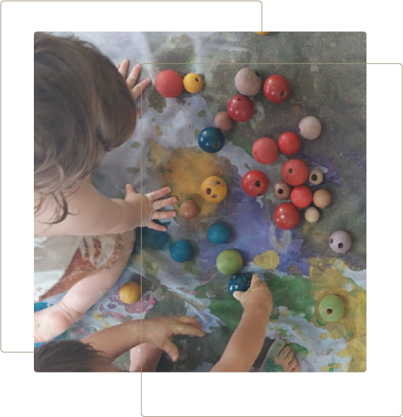 Children in art activity - Terrey Hills Early Learning Centre